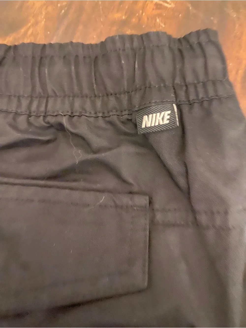 Nike Men’s Black Cargo Pants with Side Pockets